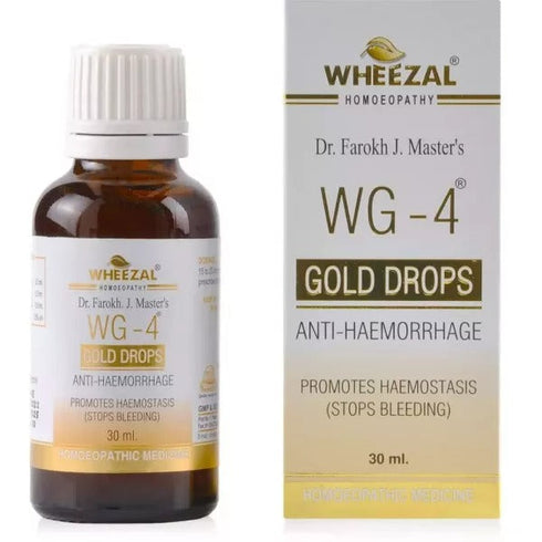 Wheezal Homeopathy WG4 Gold Drops